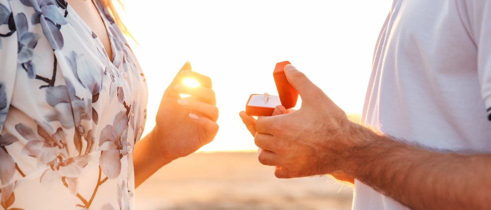 romantic Cape Cod proposal