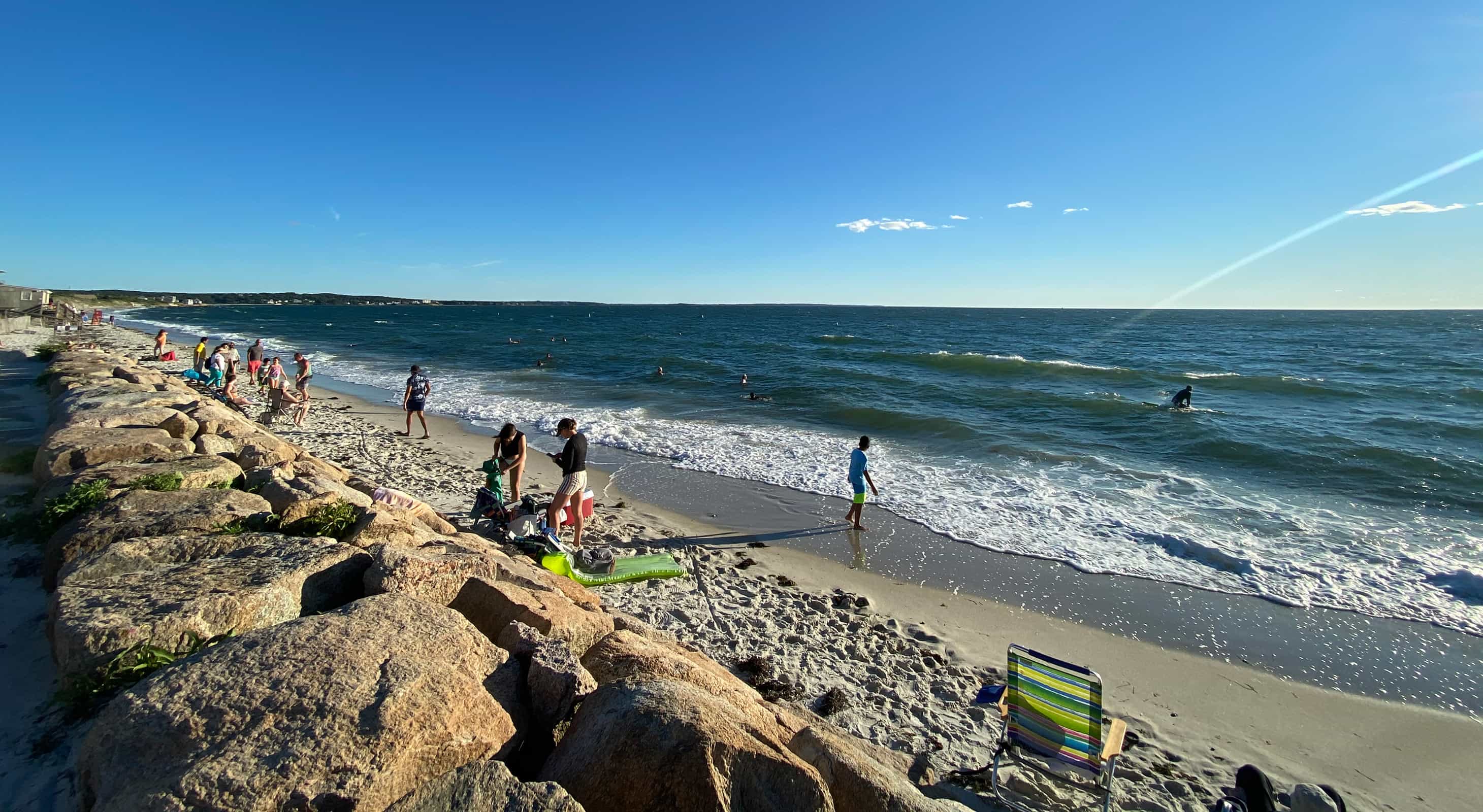 people enjoying a Cape Cod Beach