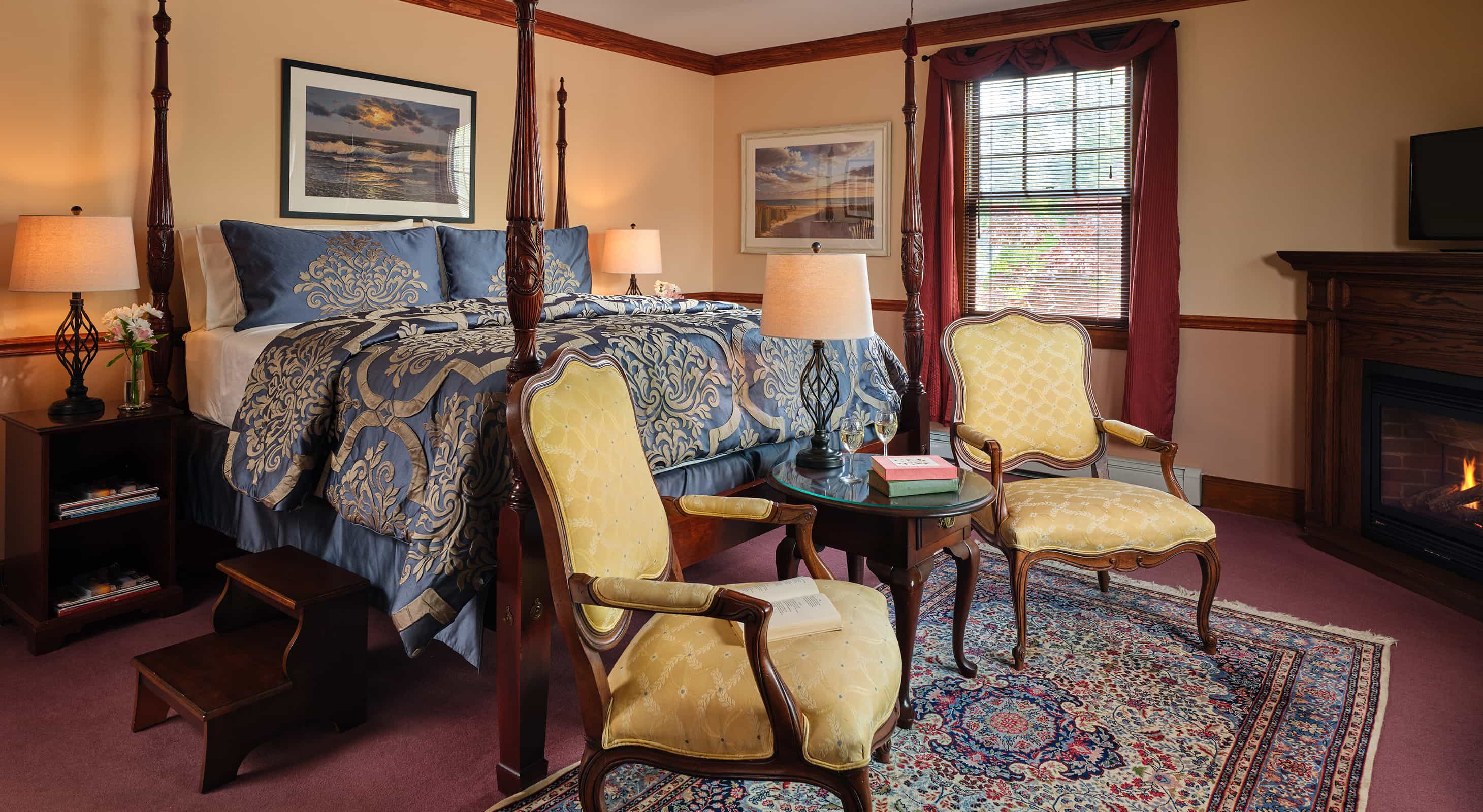 Guest room at bed and breakfast in Falmouth, Massachusetts