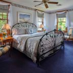 Harriet Beecher Stowe Room bed at Cape Cod boutique hotel