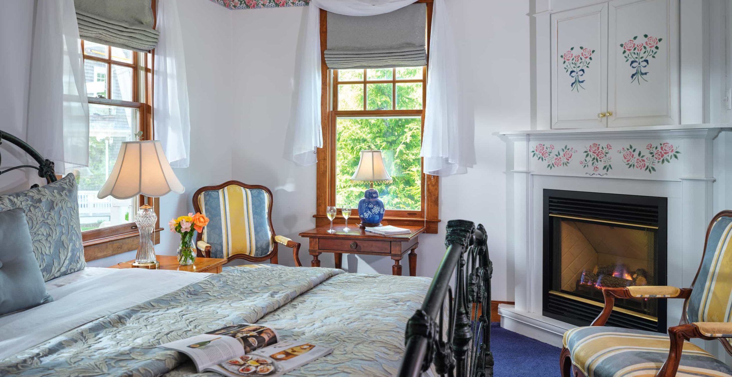 Harriet Beecher Stowe Room at boutique hotel on Cape Cod, MA