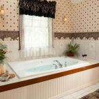 Henry James Room bath at boutique hotel in Falmouth, MA