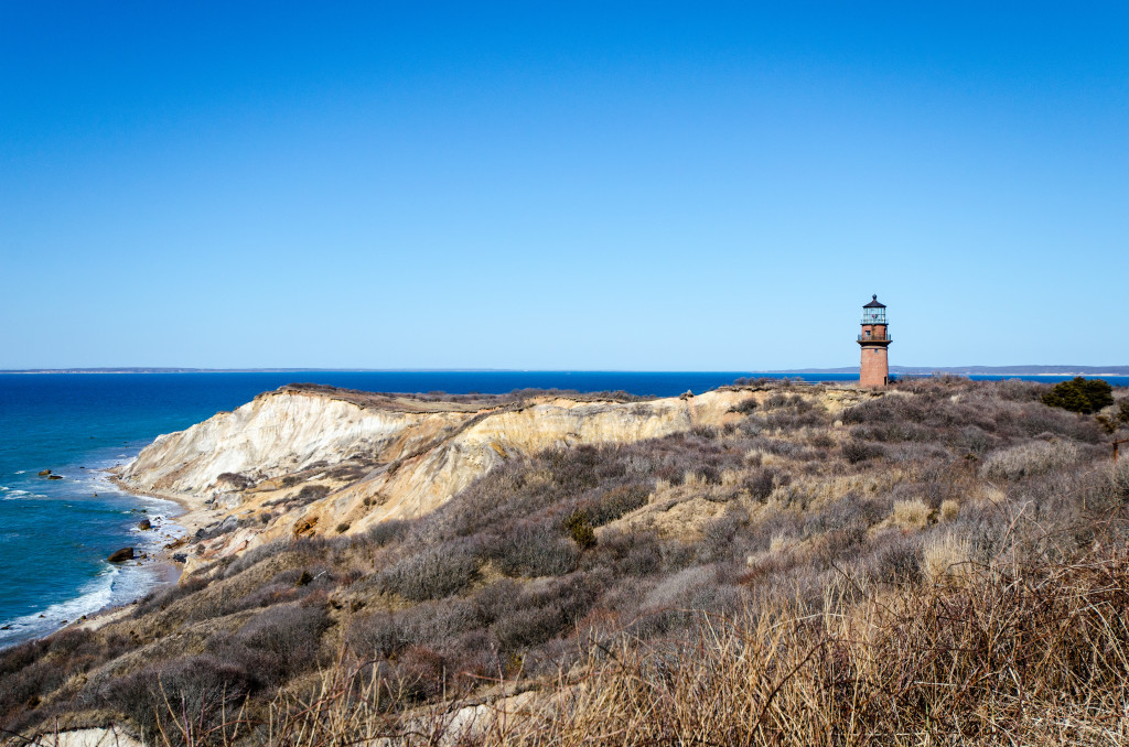 Martha's Vineyard cliffs and Gay Head Lighthouse