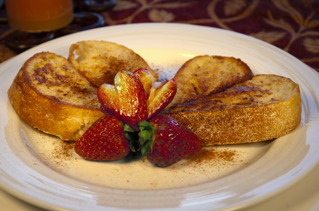 Cape Cod heart shaped french toast.