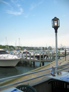 Harbor view Flying Bridge Restaurant, Cape Cod.