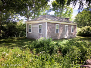 The one room school house at the Josiah Dennis Manse Museum on Cape Cod, New England, USA.