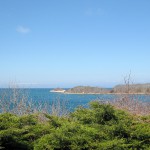 View of The Knob Beach from the Jonsson Center.