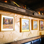 Cape Cod Restaurant Review Quarterdeck: local art on the wall