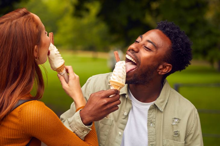 Eating Icecream on Cape Cod