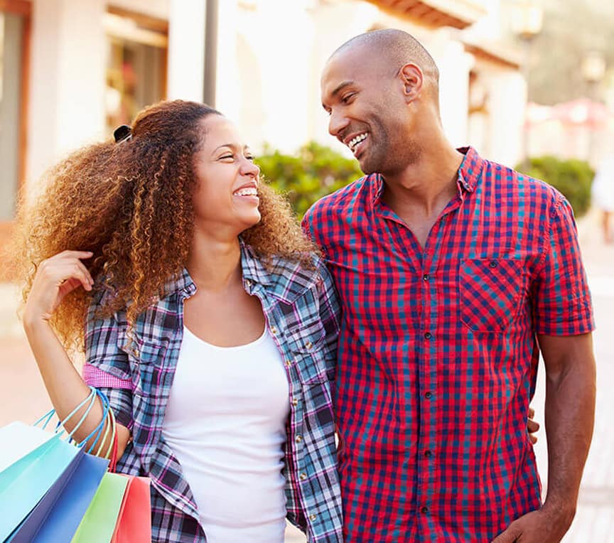 couple shopping together