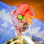 Cape Cod Cranberry Sorbet.