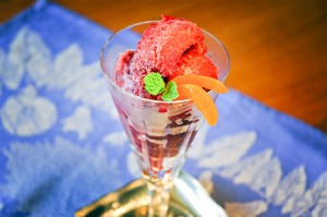 Cape Cod Cranberry Sorbet.