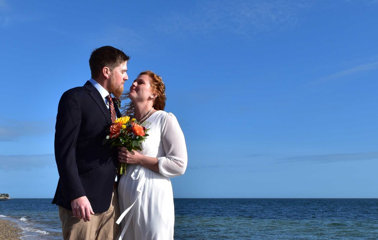 Elopement at a beach on Cape Cod