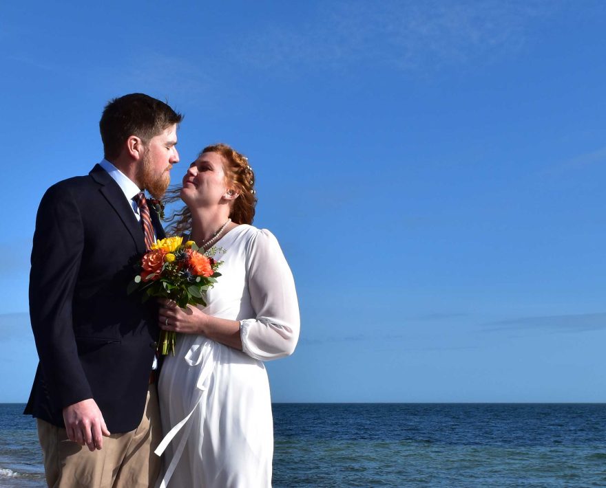 Elopement at a beach on Cape Cod
