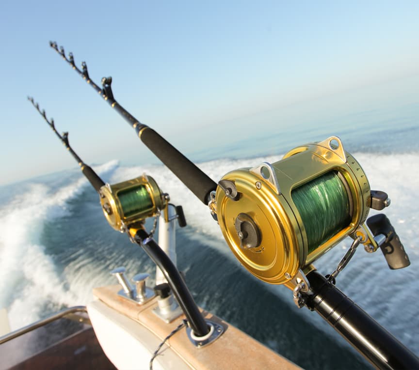 ocean fishing from a boat