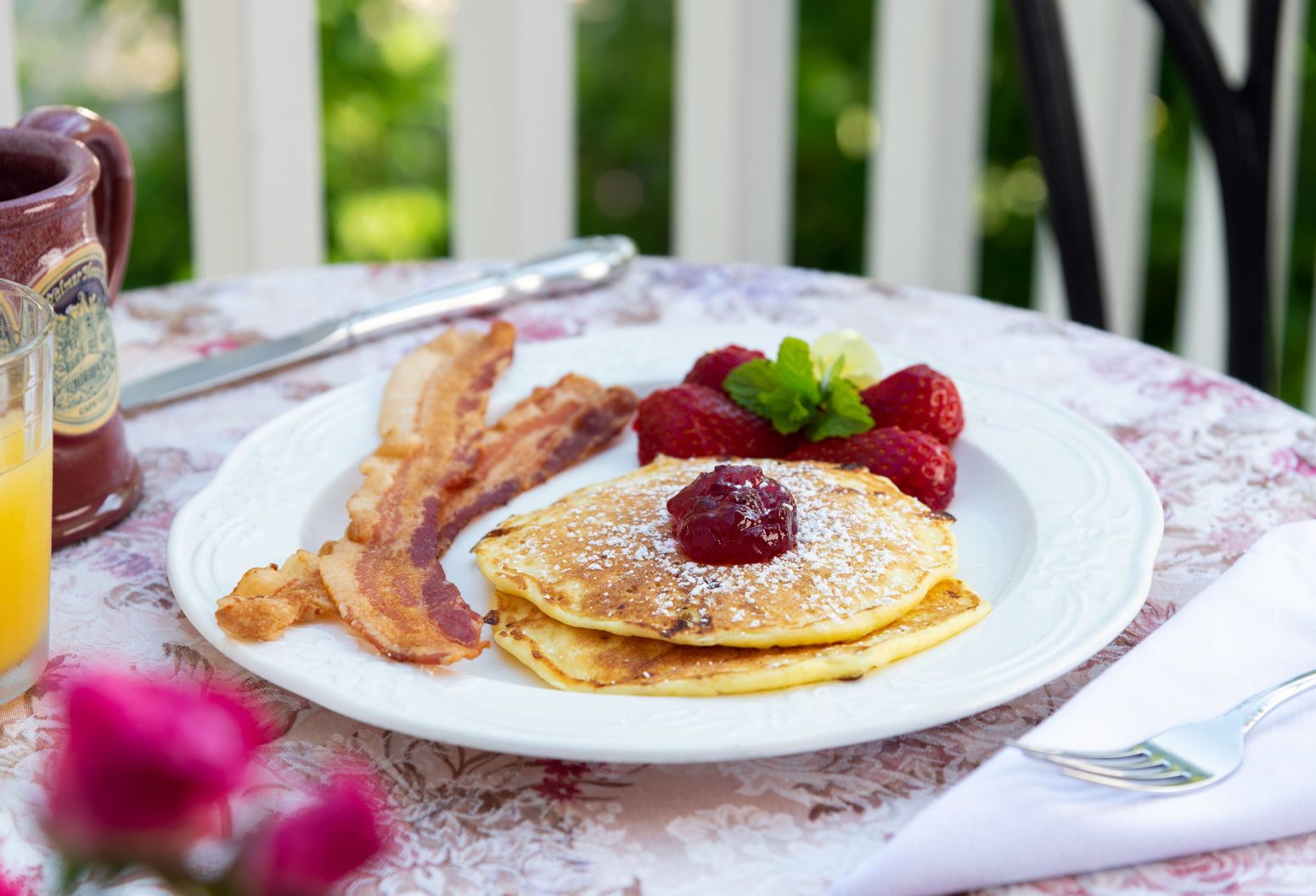 homemade breakfast from Falmouth, MA bed and breakfast