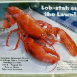 Lobster on the Lawn Poster