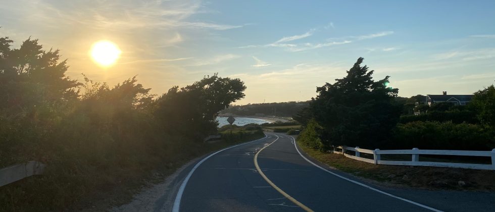 road leading to the beach