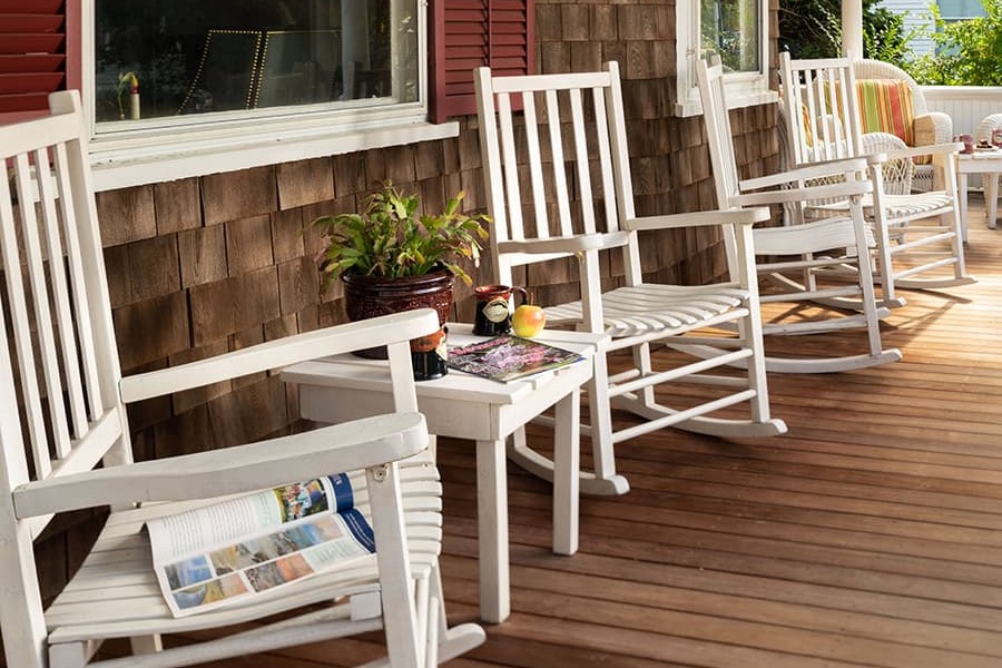 patio at Palmer House Inn