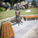 Rachel Carson Memorial at a Woods Hole park.