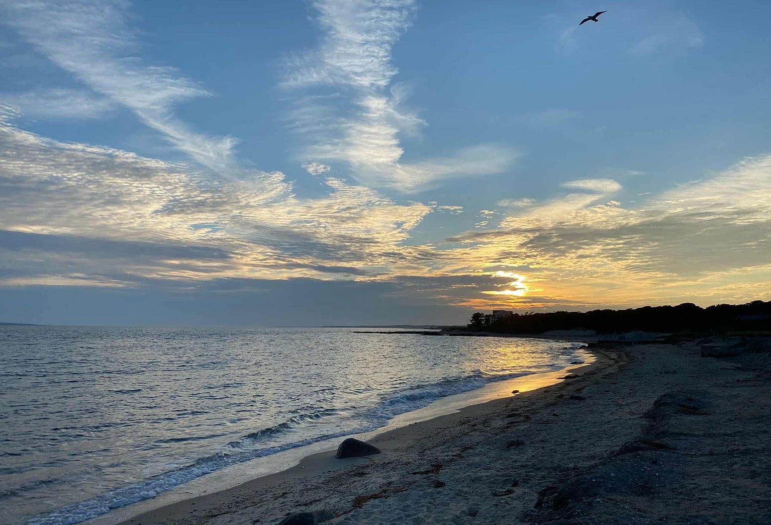 Sunset view in Falmouth, MA