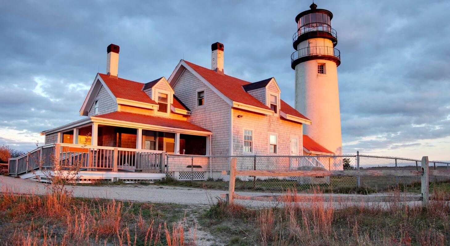 Lighthouse at sunset